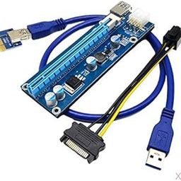 The Style Sutra 6Pack 60cm PCI-e Express 1x to 16x 6Pin Graphics Extension Card Adapter|Computers/Tablets & Networking | Computer Cables & Connectors | Other Computer Cables|6X Pci-E 16X Adapter-13