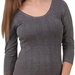 Ladies Quilted Thermal 3/4th Sleeves Top/Female Body Warmer/Women Inners-image-46