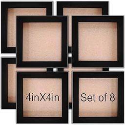 ZENTIMO STORE 4X4 inch Picture Frame || Mini Picture Frames for your Space and Wall Decoration || Set of 8 Mini Frames Black Collage Set for Wall/Home (4 * 4 Inch Picture Size)-picture-20