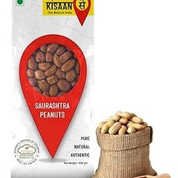 KisaanSay Raw Saurashtra Peanuts - 1Kg (500gm x 2) | Jumbo-Size Unpolished Raw Groundnuts | Higher Oil Content | Premium Mungfali | Authentically Sourced | Gluten Free | Moongfali Dana-image-6