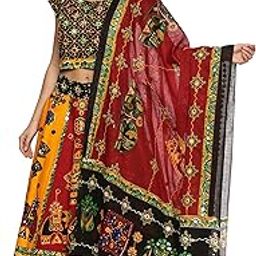 Navratri Dandiya Lehenga Choli for Women in Base Black Color (Free Size)-image-53