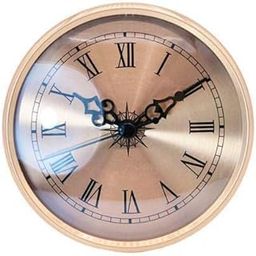 ATORSE 5x4.25/108mm Quartz Clock Insert, Gold Trim, Roman Numeral, Quartz Movement-picture-13