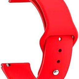 AMiRiTE ASB01 20MM Single Loop Silicone Watch Band/Strap Compatible With Amazfit GTS 2 Mini, Amazfit Bip/Bip U/Pro/Lite, Bip S, Amazfit GTS/ 2/2e, Amazfit GTR Galaxy Watch Active 2 (RED)-image-19