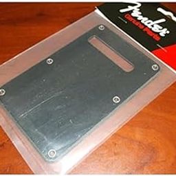 Fender 1-Ply Black Stratocaster Backplate-image-82
