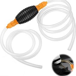 IAZO Manual Syphon Hand Pump with 2 meter Long Hose pipe, Multifunction Liquid Sucker Transfer Pump for Petrol, Diesel, Oil, Water Fish Tank (PACK OF 1, YELLOW+BLACK)-image-56