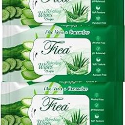 Facial Cleansing Wipes with Aloe Vera, Cucumber & Vitamin E | Daily Use Makeup Remover Wipes | Hydrating, Refreshing, Alcohol-Free Wet Wipes for Face | Travel-Friendly Skincare | 25 Each Par Pack (Pack of 3)-image-71