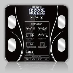 Weighing scale High Precision Body Scale, Smart Weighing Scales Bathroom Body Scale Digital Human Weight Scales, 180Kg/400Lb Black-7