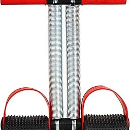 DRUK LIFE Tummy Trimmer Tension Foot Pedal Sit Up Equipment for Abdominal, Leg Exerciser Sport Fitness Slimming Training Bodybuilding Home Gym (Dual Spring, Red & Black)-image-59