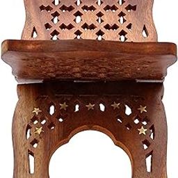 Wood Book Stand (stand: 2.5 x 14 x 30.5 cm, Brown)-27