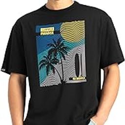 jockey US81 Men's Super Combed Cotton Rich Graphic Printed Oversized T-Shirt-picture-40