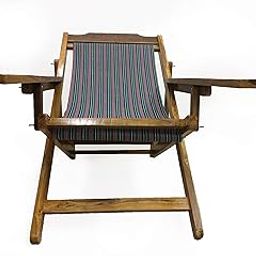 Handmade Teak Wood Relaxing Comfortable Easy Chair& Portable Folding Chair with arm Rest Suitable for Old Age People Suitable to Balcony Living Room Garden varanda Bedroom-image-21