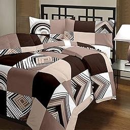 CK CREATION 100% Reversible Single Bed Dohar Combo Microfiber, Polycotton | Soft Light - Weight Bed Dohar | Use for All Season (Brown Check)-image-125