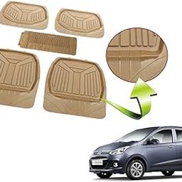 Kozdiko Heavy Duty Beige Color 3G Beige Rubber Mats Set of 5 Pcs for Hyundai Getz-image-87