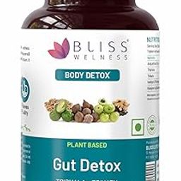 Bliss Wellness Gut Detox | Trikatu, Isabgol, Triphala, Avipattikar, Kalajeera | Supports Digestion, Metabolism, Toxin Removal, Acidity & Gas Control for a Healthy Gut Cleanse – 60 Veg Tablets-18