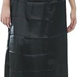 Women's Satin Silk Readymade Indian Inskirt Saree Petticoats Underskirt - Free Size (color-782) Black-image-9