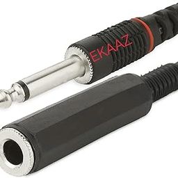 EKAAZ TS Mono Extension 1/4" Mono Male to Female Audio Extension Cable - Guitar Cable Compatible with Amplifiers, Instruments, and Microphones,5Meters/16.4ft (BLACK)-picture-24