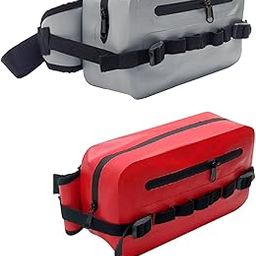 MERISHOPP Waterproof Fishing Lure Bag Bum Bag for Fly Fishing Beach Outdoor Activities Gray| Sports Equipment | Outdoor Sports Gear | Exercise Gear-image-82