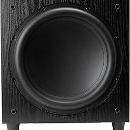 12", 300 W Powered Active Sub Woofer with Round Firing for Home Theater, Black, Includes Remote, Solid MDF Enclosure, RCA Inputs/Outputs - Perfect for Movies, Studio, and Home Audio-image-15
