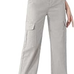 Women's Jeans & Pants - High Waist, Baggy, Cargo, Bootcut, Bell Bottom | Cargo beggy Jeans for Women-picture-4