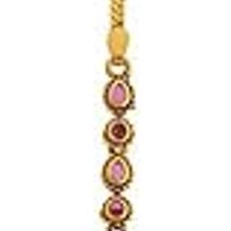 Ruby Gold Plated Ethnic Antique Tikka - 421477-3