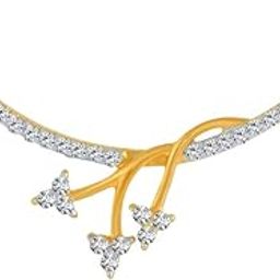 p.c. chandra jewellers 14k (585) Yellow Gold and Diamond Pendant for Women-picture-11