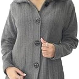 Women's Wool Lapel Collared Cardigans-image-16