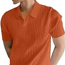 leriya fashion Men's Cotton Regular Fit Polo T-Shirt – Plain & Comfortable (Available in Plus Size and Combo Pack of 2)-picture-48