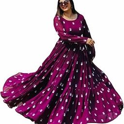 Women's Stylish Georgette Ankle Length Full Flared Anarkali Kurta-47