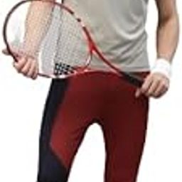 Men Maroon-Navy Blue Rapid Dry-Fit Solid Training Tights-image-44