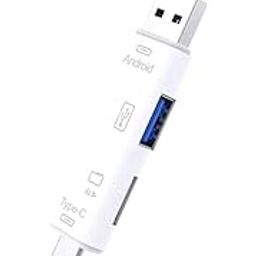 CALANDIS™ USB-C Type C/USB 3.1/Micro USB/OTG TF Card Reader for Phone MacBook White | Cables & Adapters | Cell Phone Accessories-image-6