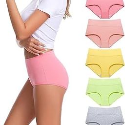 Women Underwear High Waist Cotton Briefs Ladies Panties Tummy Control Panty Full Coverage Pack of 3-image-17