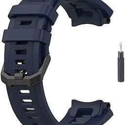 Soft Silicone Strap Band Compatible with Amazfit T-Rex 2 | Adjustable Silicone Rubber Band with Installation Tool for T Rex 2-14