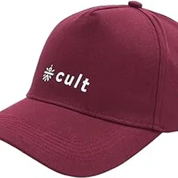 CULTSPORT Head Caps for Men & Women | Adjustable Strap | Caps for All Sports | Gym Caps for Men & Women | Maroon-picture-1