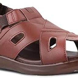 Men's Fisherman Orthopedic Sandals | Diabetic Friendly, Anti-Skid, Pain Relief Comfort Footwear with Adjustable Strap-image-36
