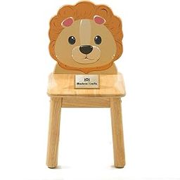 Lion' Themed solidwood Kids Chair for playroom and Kindergarten-image-30