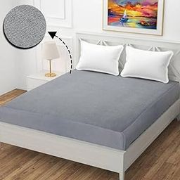 King Size Mattress Protector, Waterproof Mattress Pad with Deep Pocket up to 12 Inches, Soft Breathable Noiseless Mattress Cover, Mattress Topper (Gray, 72X72)-image-66