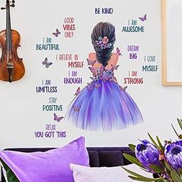 JAAMSO ROYALS Inspirational Quotes Girl Design Wall Art Decoration Stickers for Walls of Home, Wall Sticker for Living Room, Wall Stickers for Home, Wall Painting Stickers (30CM x 80CM)-image-41