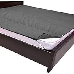 Webring Baby Waterproof Plastic Sheet Single Bed/Baby Adult Waterproof Protect Sheet for Mattress 72 Inches x 36 Inches(6 feet x 3 feet) Grey-image-24