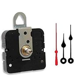 Takane Quartz Clock Movement Mechanism with 3" Black Spade Hands and Red Second Hand, U.S.A. Made (5/16" Threaded Shaft for dials up to 1/8" Thick)-7