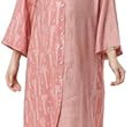 Maternity Dress - Stylish Half & Half Design in Chanderi Modal, Shirt Style with Bell Sleeves, Friendly with Front Golden Buttons Pre and Post Maternity Dress-image-19