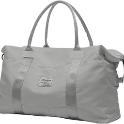Travel Duffle Bag Swimming Bag for Women Men Kids Nylon Lightweight Waterproof Expandable Folding Tote Gym Sports Bag Overnight Bags Luggage Ba (Pink)-image-24