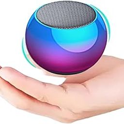 Mini Boost 4 Bluetooth Speaker 4D Mini Electroplating Round Steel Speaker - Multicolor Random Colour - Pack of 1-30