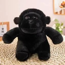 DTR Creation Black Gorilla Soft Toy ? 30cm Stuffed Wild Animal for Kids | Plush Jungle Animal Toy for Boys & Girls | Cute Monkey Toy for Gifting, Cuddling & Room Dcor-image-1