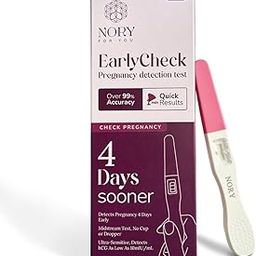 NORY EarlyCheck Pregnancy Test – Detects 4 Days Sooner, Over 99% Accuracy, Ultra-Sensitive hCG Detection (10 mIU/mL), Quick 1-Min Result, Midstream Test-image-8