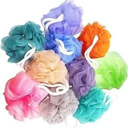 Generic Bath Loofahs - Mesh Nylon - Natural Fiber - Multicolour - 2 Pack-image-27