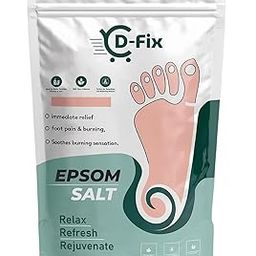 Fast-Acting Epsom Salt (1Kg) for Pain Relief and Relaxation, Guaranteed Relief for Foot Pain, Swelling & Soreness Luxury Bath Salt 100% Pure Unscented Magnesium Sulphate for Women and Men-image-74
