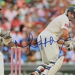 5x7 Inches Original Autographed Photo of Australian Cricketer Michael Hussey-image-76