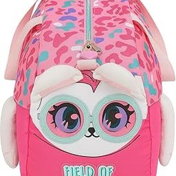 Field of Cats Children's Duffel Bag, Pink Leopard Print, 3D Cartoon Design, 38 x 20 x 24 cm-image-32
