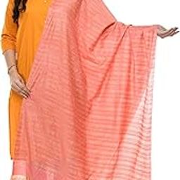 Women's Self Design Cotton Dupatta (ARS0509_Dark Peach_Free Size)-18