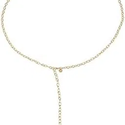 aquastreet Golden Tasseled Thin Metallic Waist Chain/Belt For Women & Teen Girls-picture-36
